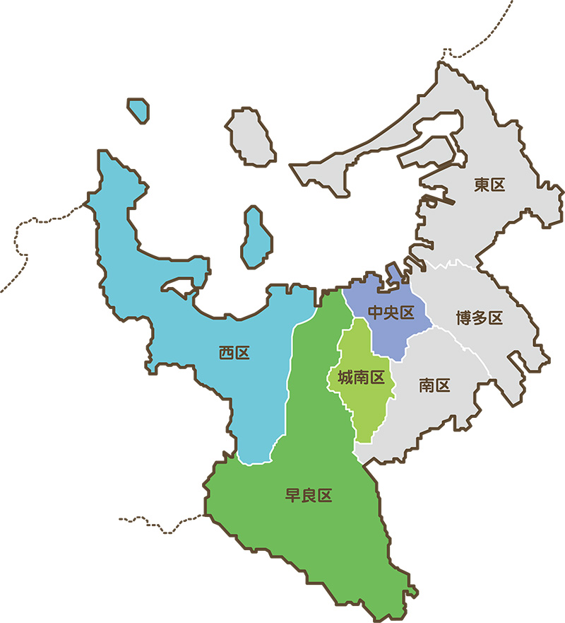 対応可能エリア イラストマップ